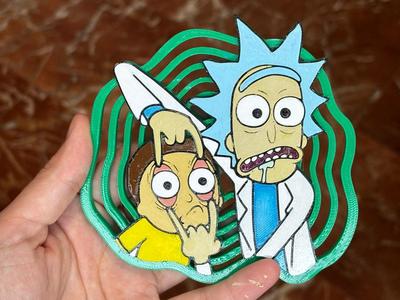 Rick and Morty coaster - picture frame