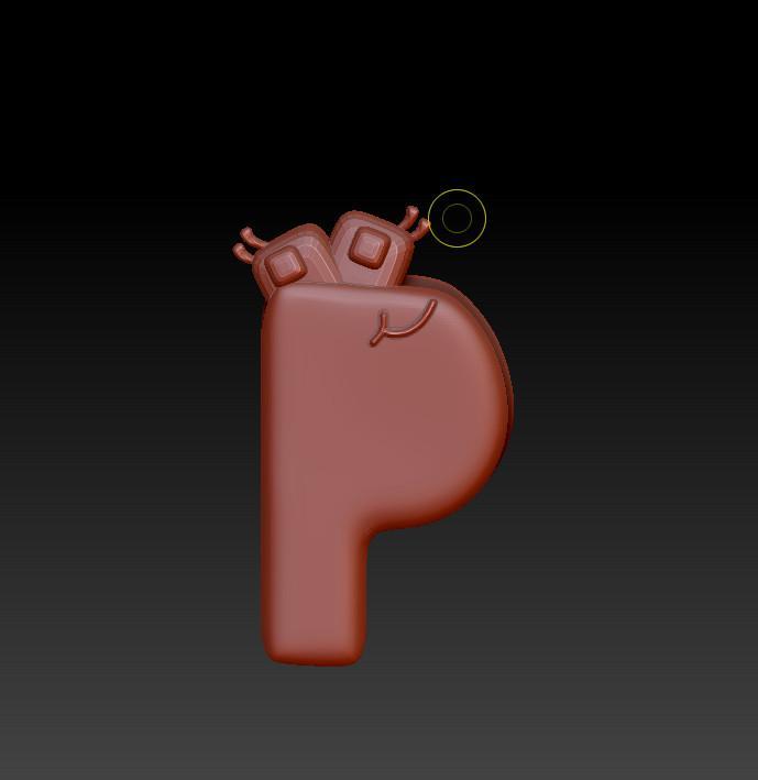 alphabet lore p model