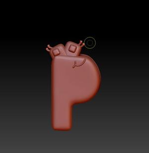 alphabet lore p model