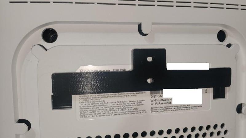Bell Giga Hub Wall Mount (Sagemcom) - The White One