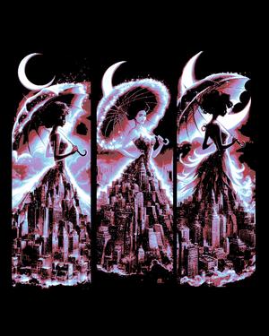 The city is what the women make of it - city dresses - Set of Bookmarks