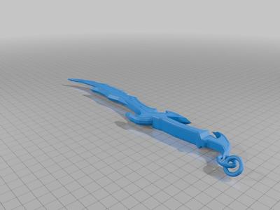 elder scrolls keychain sword