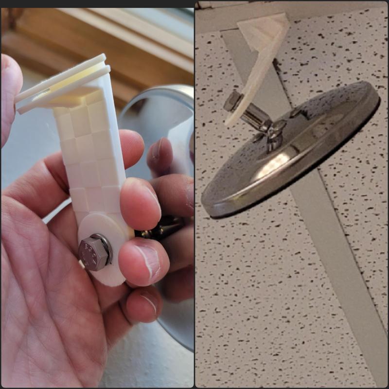 Ceiling tile screw mount
