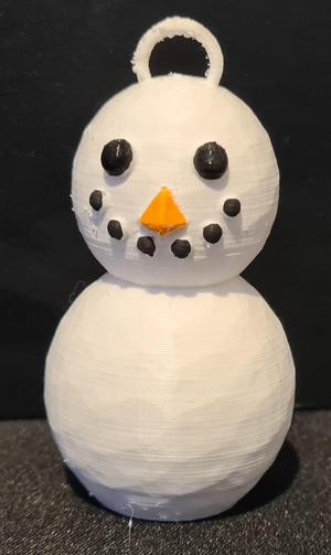 Animal Crossing Snowboy Christmas Ornament (Low Poly and Smooth)