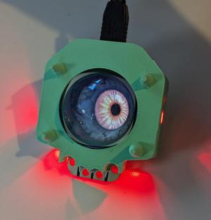 Hallowing case with visible leds
