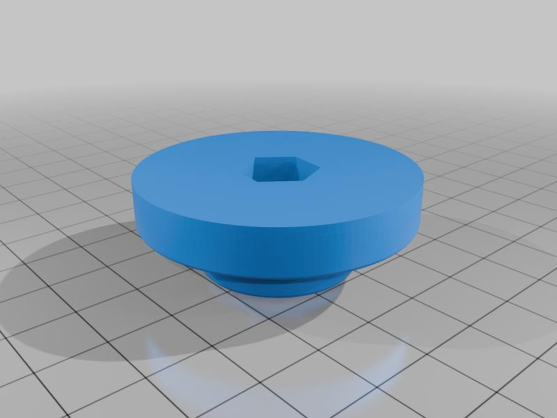 V slot railing Ender 3 spool cap camera mount piece.