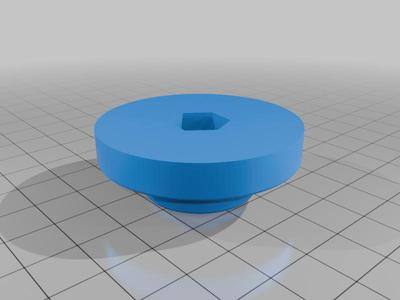V slot railing Ender 3 spool cap camera mount piece.