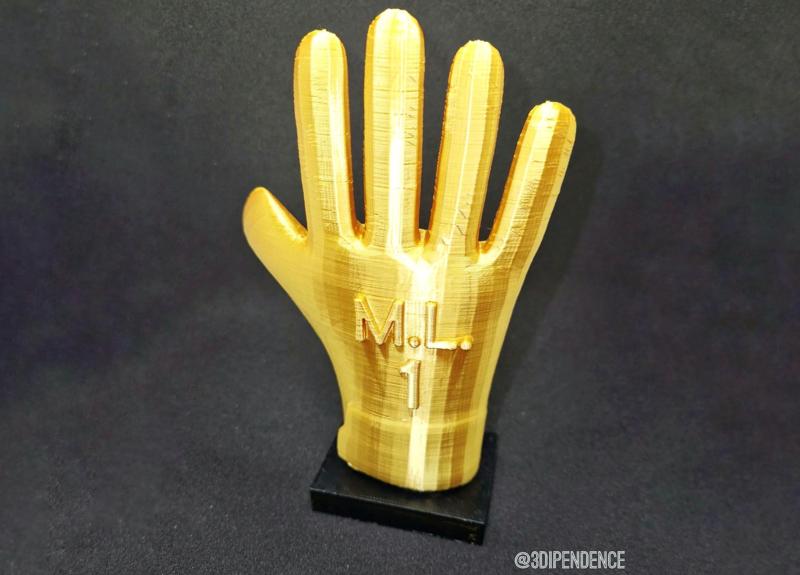Customizable Glove Trophy
