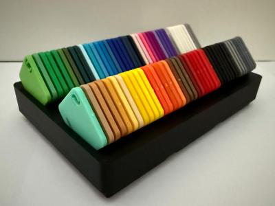 Gridfinity Bambu Filament Color Sample Holder