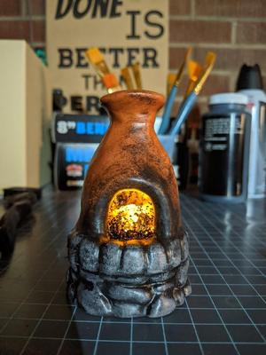 Rust Furnace - For LED Tealight Candle