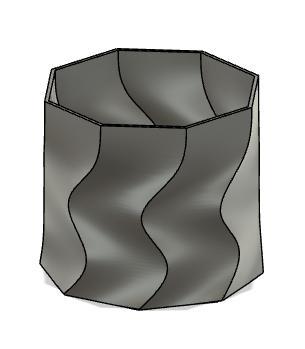 Alternating Spiral Vase