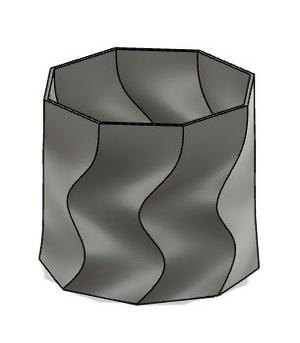 Alternating Spiral Vase