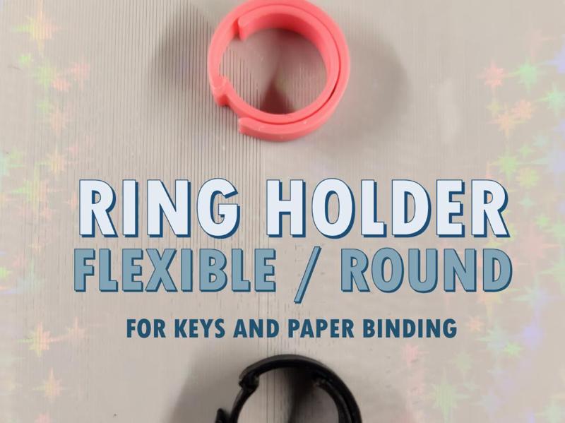 Round Ring Holder for Keys and Notebook binding 