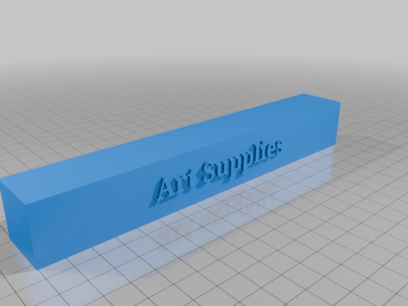 Paint Rack With Label Placeholders