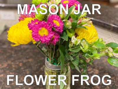 Mason / Ball Jar Flower Frog (wide & regular)