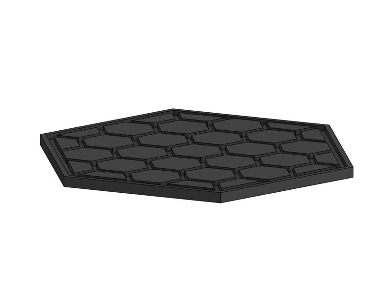 Coaster with Modern Hexagonal Design