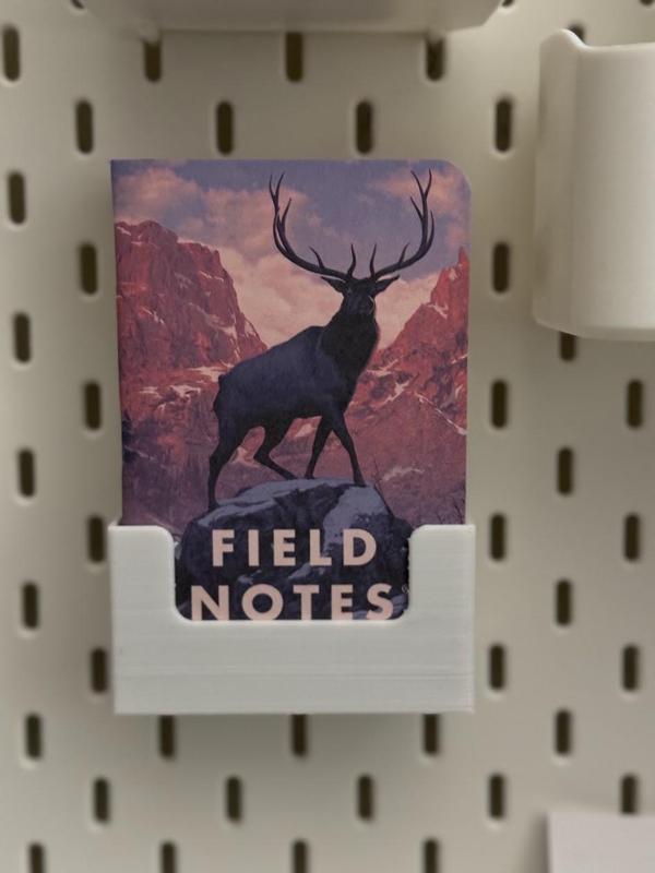 Skadis bin for Field Notes