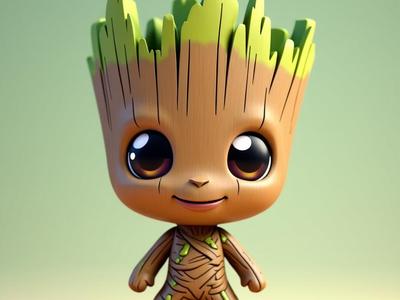 Mini Baby Groot Chibi / Marvel
