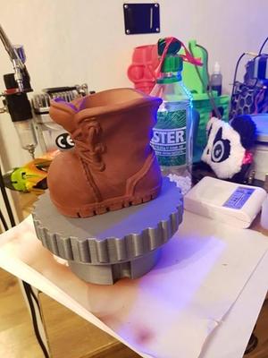 airbrush turntable using airsoft bb's