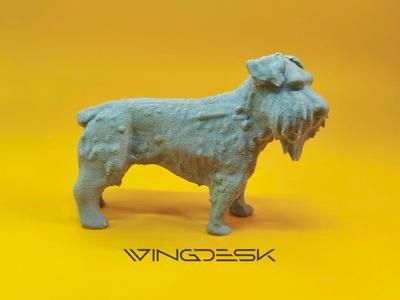 Schnauzer dog - Realistic Sculpture