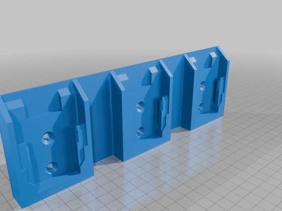 DeWalt 3-gang battery holder (fits newer Lithium Ion packs)
