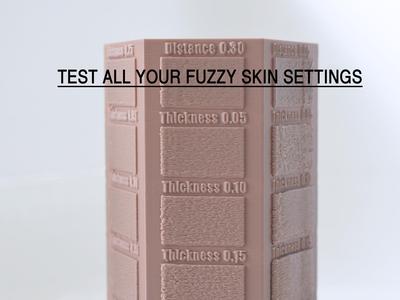 Fuzzy Skin Tester – 30 Setting Combinations