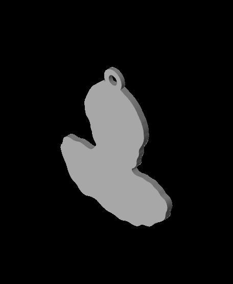 WEDNESDAY ADDAMS SILHOUETTE KEYCHAIN