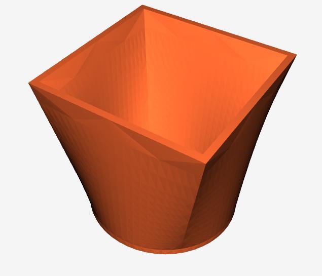Modern trash can/vase