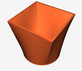 Modern trash can/vase