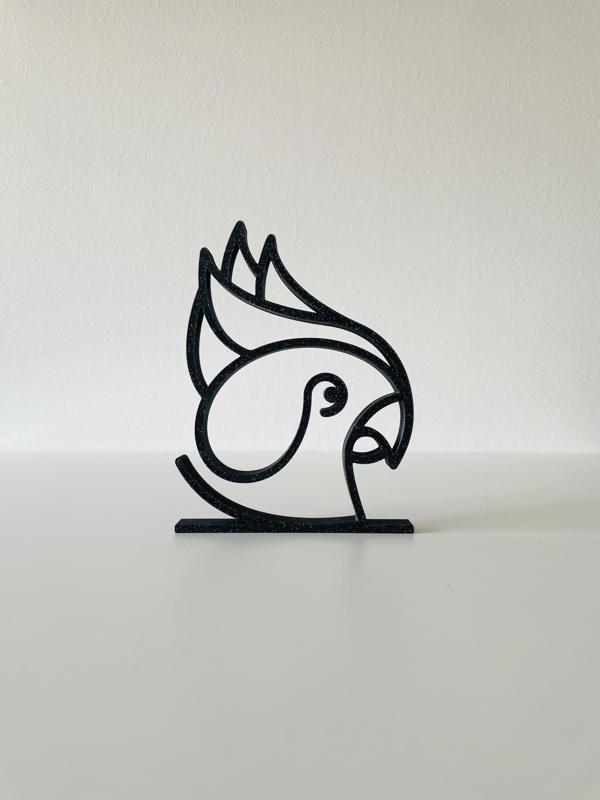 Parrot line art V1