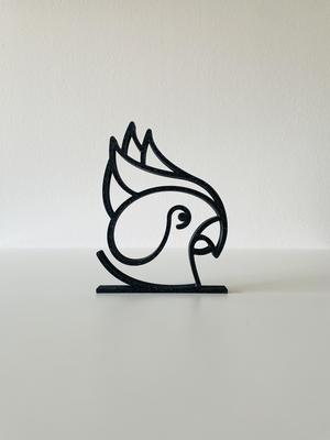 Parrot line art V1