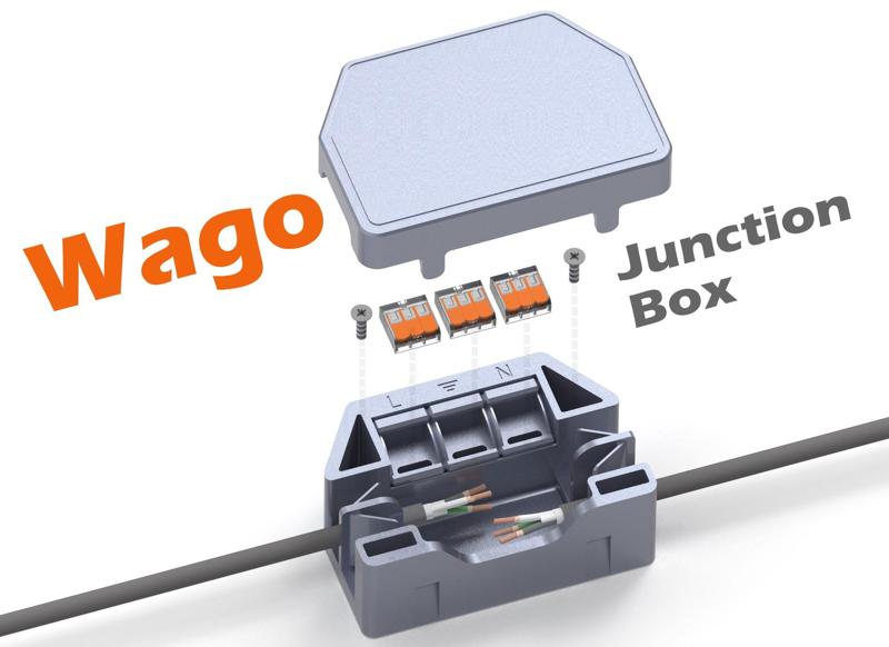 Wago Junction Box - In Line 3x3