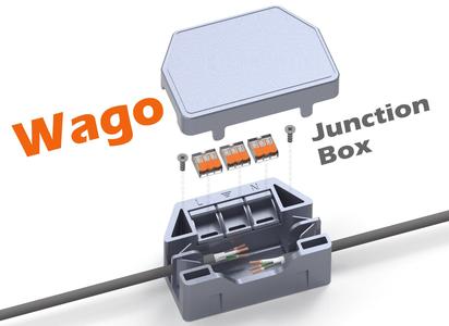 Wago Junction Box - In Line 3x3