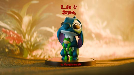Mischievous & Adorable Stitch Collectible Art