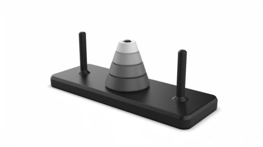 Tower of Hanoi Puzzle Brain Teaser Math Challenge Puzzles STL files for 3D Print Logic Puzzle Hanoi 