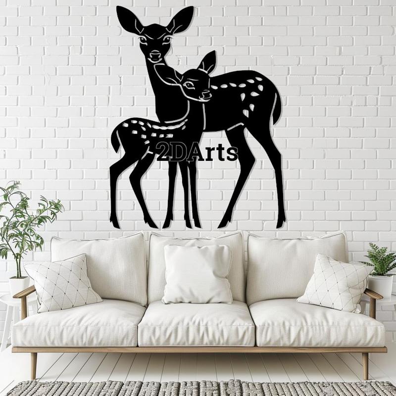 2D Deer Wall Art
