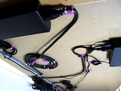 Frugal Cable Management Bracket | Under Desk Zip Tie Mount