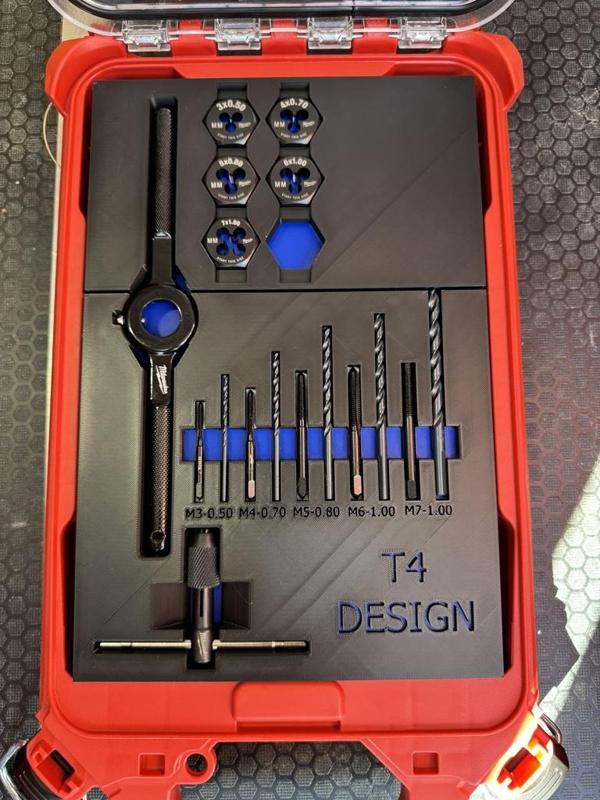Milwaukee Metric Tap and Die set Packout holder