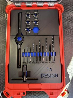 Milwaukee Metric Tap and Die set Packout holder
