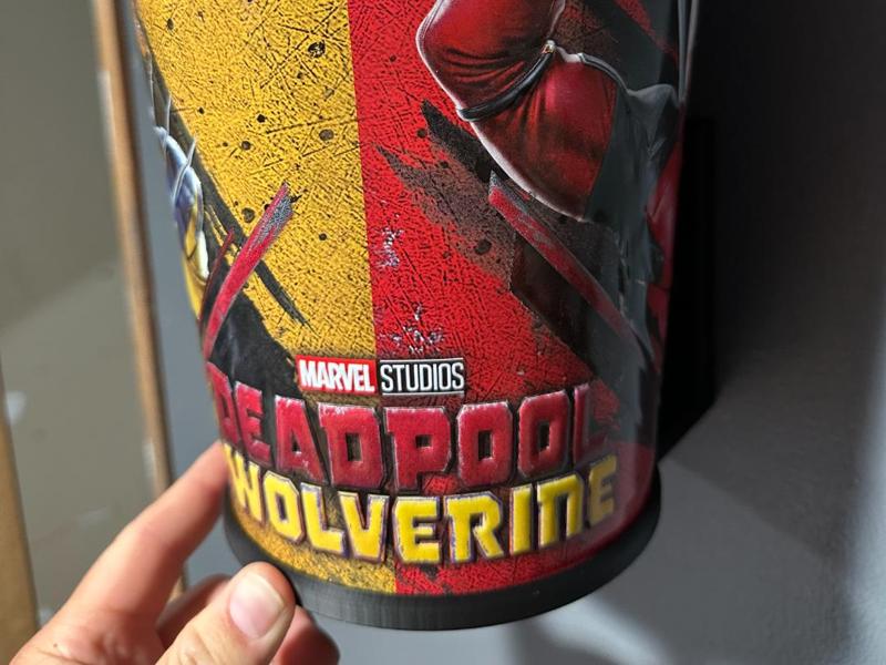marvel movie theatre popcorn bucket shelf