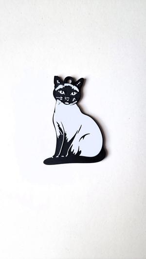 Siamese 2 keychain+magnet