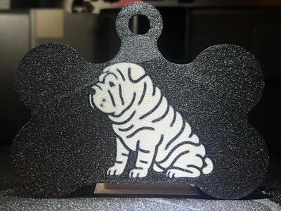 Keychain dog (Shar-Pei)