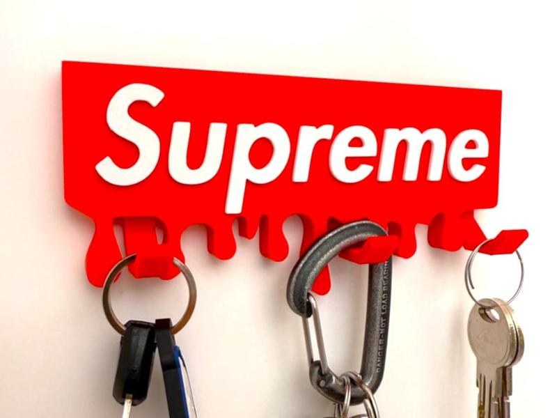 Supreme Logo Sign key hanger