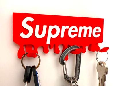 Supreme Logo Sign key hanger