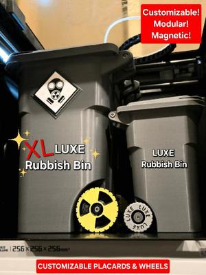 XL LUXE Rubbish Bin - Modular HUGE Fancy Trash Can