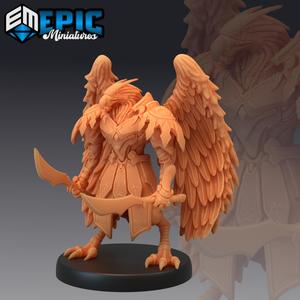 Bird Folk Eagle Swords / Flying Birdfolk Race / Classic Avian Humanoid