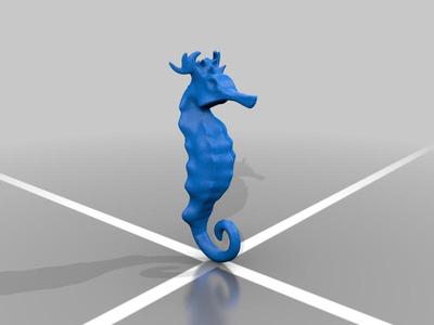 Sculpted Sea Horse