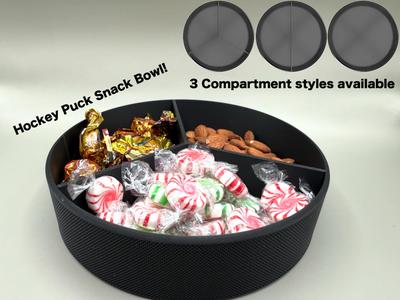 Hockey Puck Snack Bowl