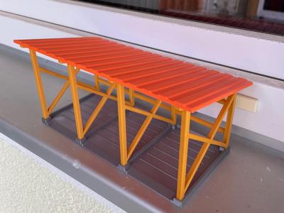 SIKU tractor garage machine shop parking slot