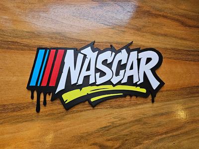 NASCAR Graffiti Style 3D Sign